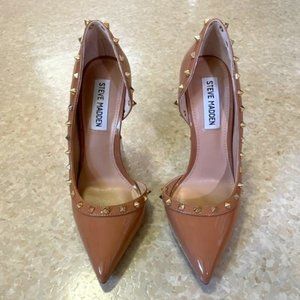 Steve Madden 'Velocity' Womens Pumps - Stiletto Heel - Beige - Size 5
